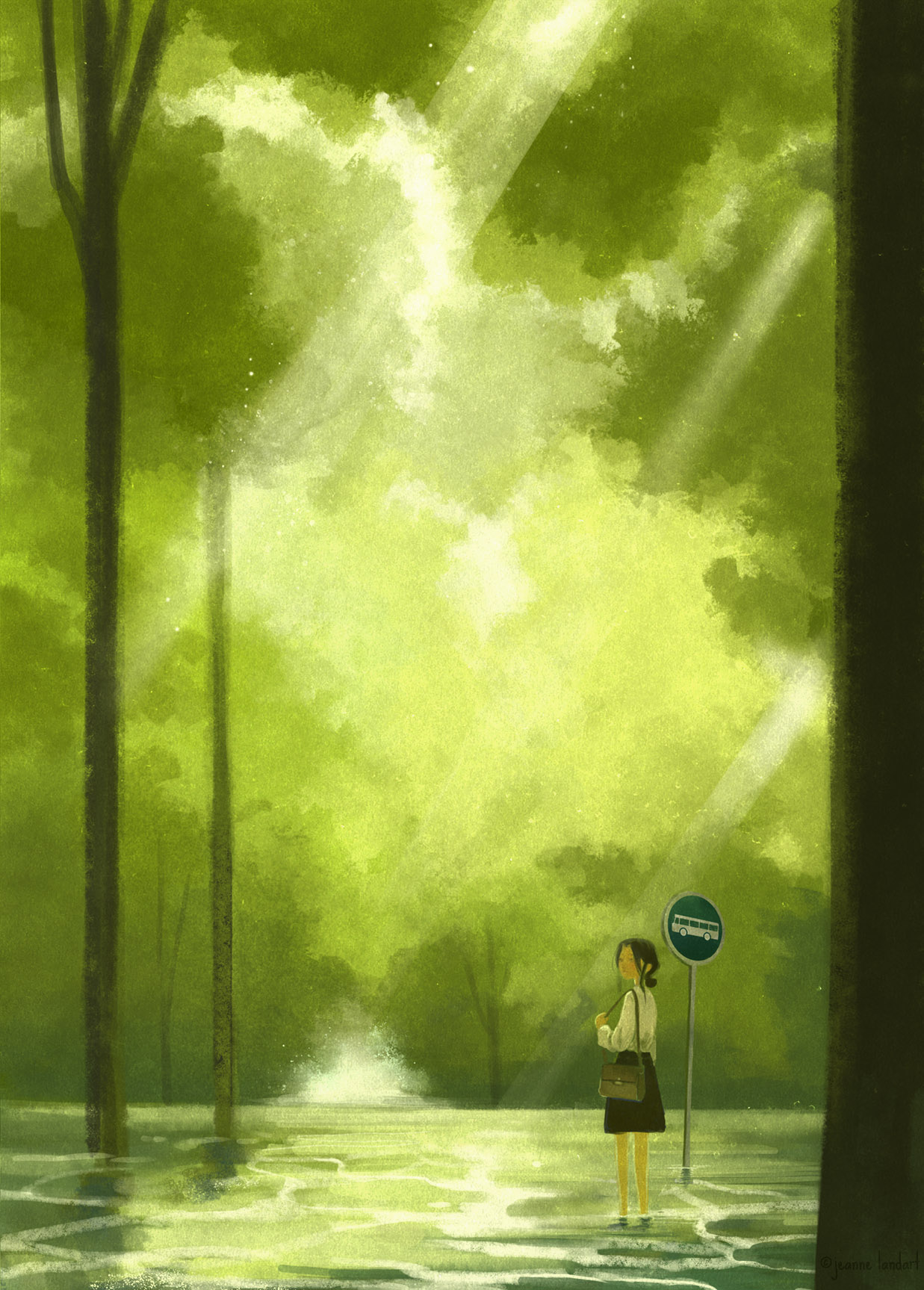 Illustration numérique d’un paysage