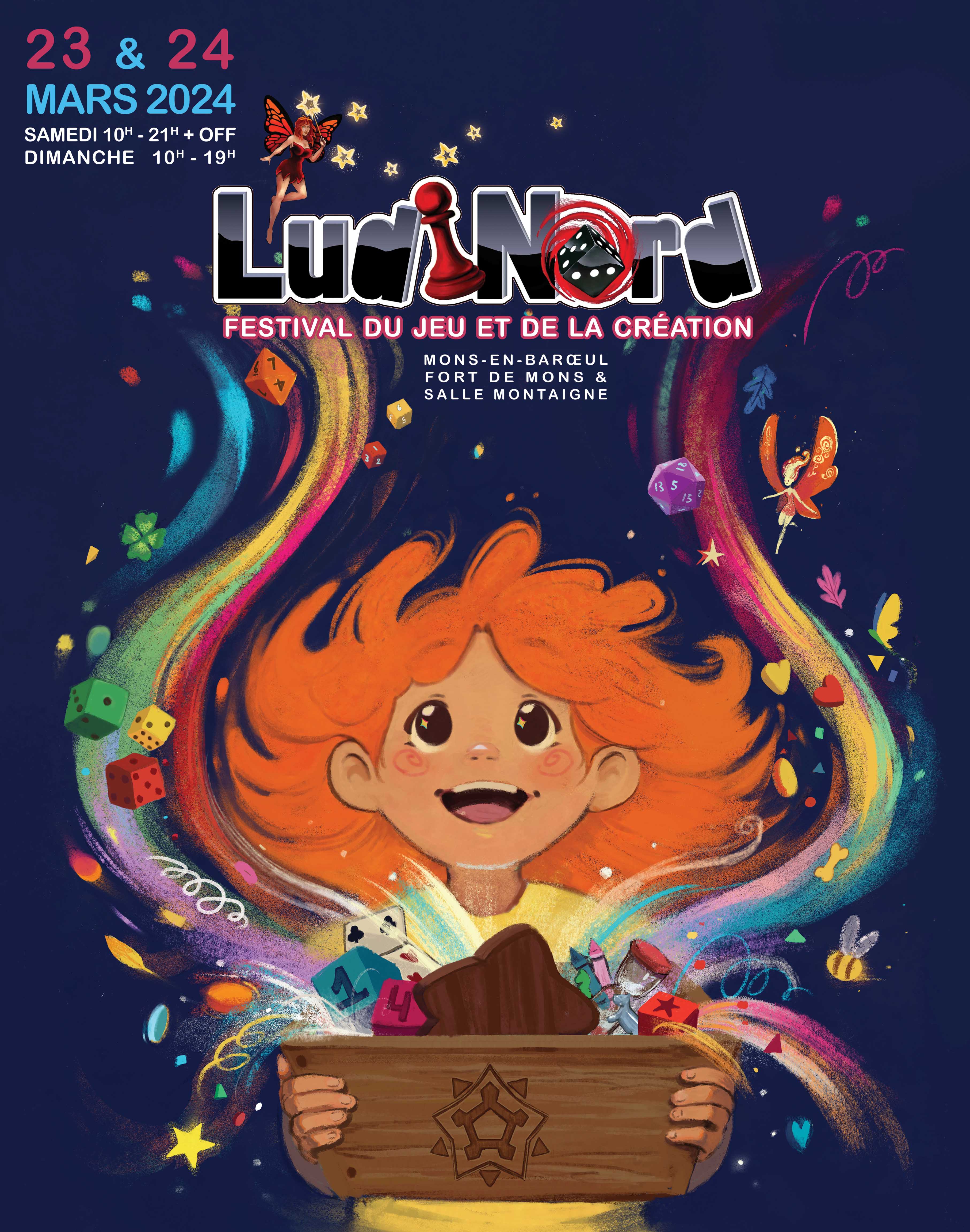 Affiche illustrée pour le festival de Ludinord